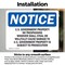 Signmission U.S. Government Property No Trespassing OSHA Notice Sign, Vinyl Decal, 14in W x 10in L, 2PK OS-2PACK-NS-D-1014-L-18753 - alternate 3